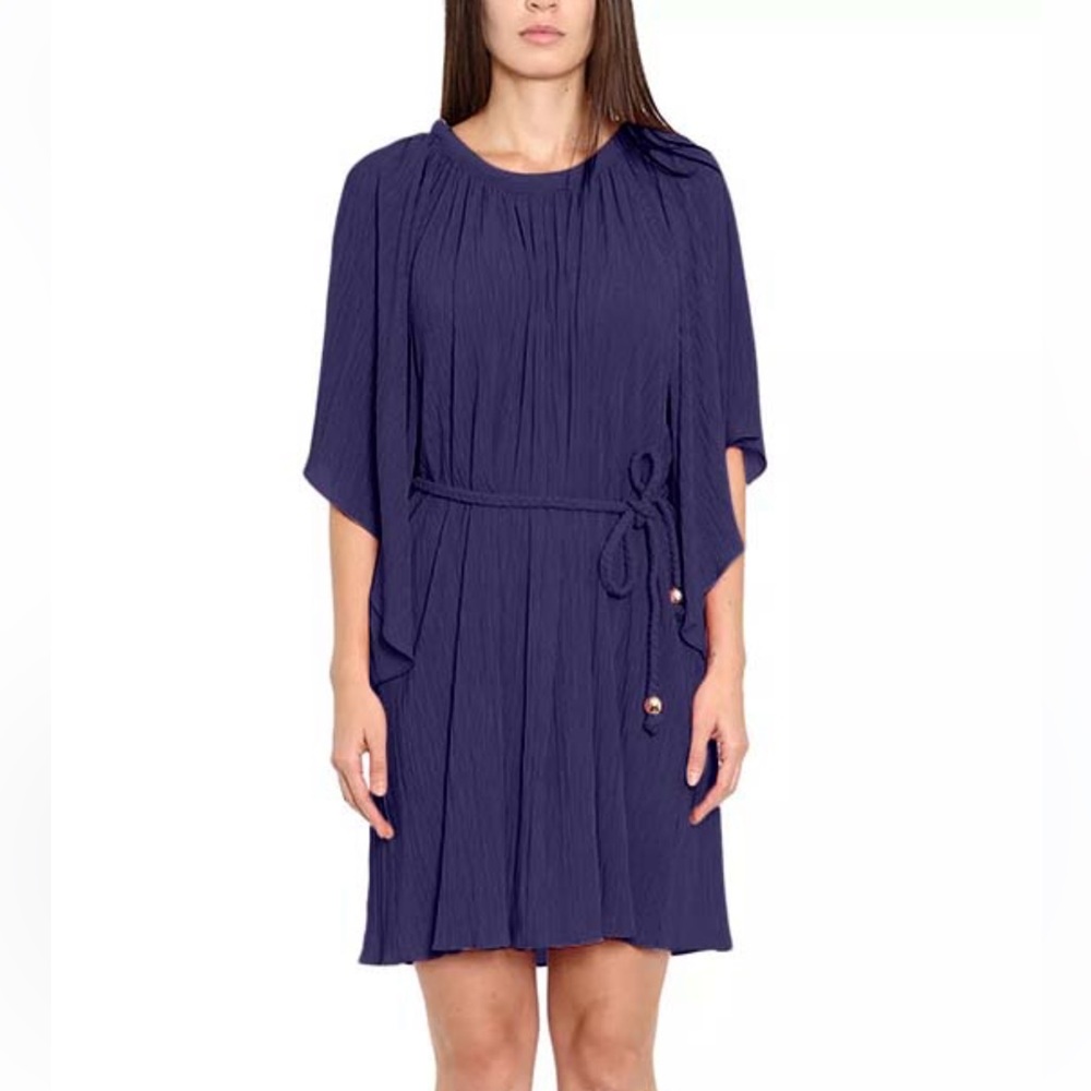 MICHAEL KORS ROOE BELT SHIFT DRESS L